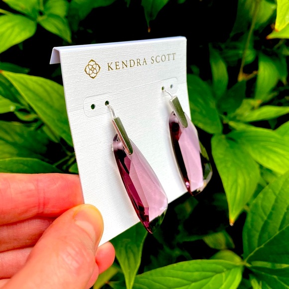 New Kendra Scott Violet Maize Drop Earrings - Picture 5 of 13